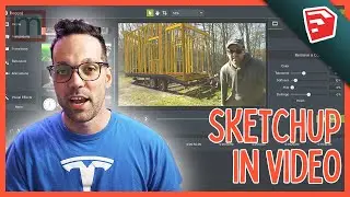 How to animate sections in SketchUp | Place your model in a video with transparent background