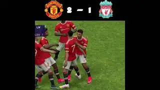 Manchester united vs liverpool r  pes mobile 2021 match highlight #shorts