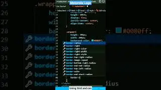 Motorola logo using html and css #shorts #ytshorts #html #css #coding #short #programming #tutorial