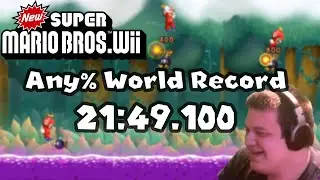 [World Record] New Super Mario Bros. Wii Any% Speedrun In 21:49.100