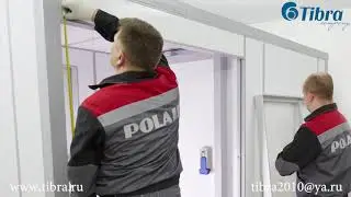 Холодильная камера POLAIR установка стеклянного фронта .