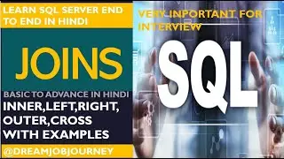 JOIN in SQL| SQL JOIN Queries with Example| Complete SQL JOINS For Beginners | SQL Tutorial in Hindi