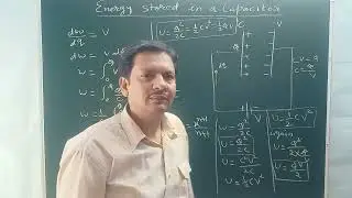 Energy Stored in a Capacitors formula derivation #class 12 #rbse #cbse #Physics 365