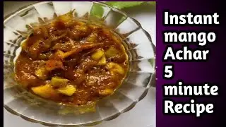 #Shorts Instant Raw mango pickle 5 minute Recipe