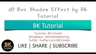3D Box Shadow Effect Using CSS,CSS3by 