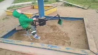 Экскаватор в песочницу своими руками DIY
