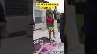 BIRTHDAY GIFT 🎁 FOR SPEED RONALDO WATCH AND PSG5 😳😳#shorts #ishowspeed #ishowspeedshorts #funny