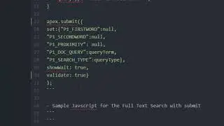 How to Set and Submit Page Items via the Javascript API in Oracle APEX