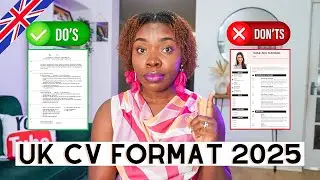 How To Write A CV In UK Format 2024 | FREE UK CV Template + Checklist