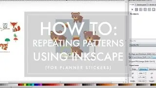 How To Create a Repeating Pattern using Inkscape // for planner sticker makers