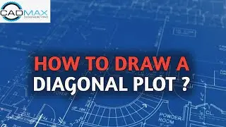 How to draw a Diagonal plot ?           #plot #plots #autocad #architecture #cadmax #interiordesign