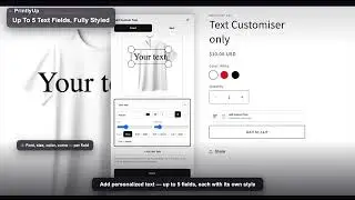 Shopify Product Personalizer – Image, Text & Bundle Customizer | Printly Up