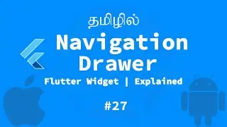 Navigation Drawer Sample | Flutter Widget | Explained Tamil | Official Google Flutter widget