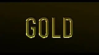 Gold Yazı Efekti - Photoshop Eğitimi
