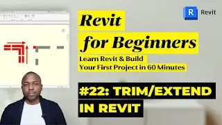 Revit Tutorial for Beginners: Part 22: Trim/Extend in Revit