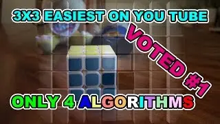 How to Solve a Rubik's Cube 3x3x3 Easiest Tutorial NO Algorithms for first two Layers