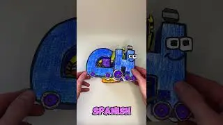 Spanish + Russian Paper Alphabet Lore TOWER 