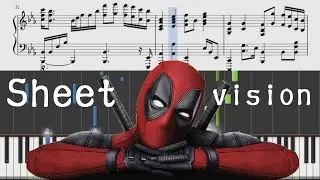 Celine Dion-Ashes (Deadpool2)Piano Tutorial (Sheet Vision)