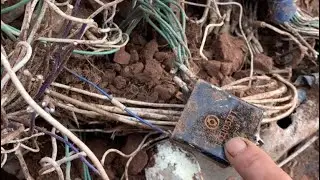 ￼ Старая ямка порадовала цветным металлом .￼