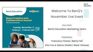 Boost Creative And Collaborative Lessons with the BenQ Board - webinar recording