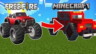 Фри Файрдағы машиналарды Майнкрафтта Салу Шайқасы! Нурченл vs Жанбо! Minecraft