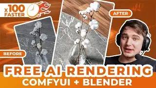 Render anything x100 faster for free with AI | ComfyUI + Blender
