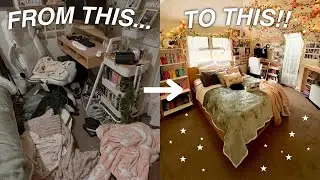 CLEAN MY BEDROOM WITH ME 🧼🧹|| room cleaning motivation! satisfying! aesthetic!