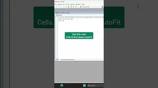Auto-Adjust Column Width in Excel #excel #excelsolutions