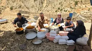 Eid al-Adha Special |🥩🐑 Slaughtering and sacrificing sheep and feeding the mountain nomads 🕋✨️