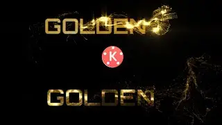 Golden effect intro animation reveal in kinemaster