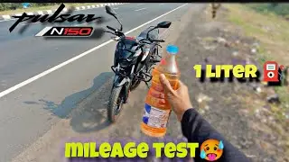 Bajaj Pulsar n150 mileage test 🥵|| Maine expect nahin kiya tha 🥺 