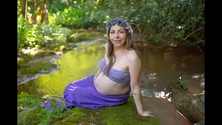 Clediane, ensaio gestante na cascata