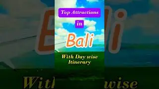 Best itinerary for Bali | Bali travel packages| trip to Bali