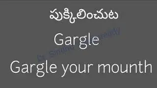 Sounds that human being make with some examples | Vocabulary | English and Telugu | Part - 1