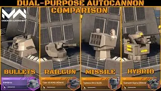 All Dual-purpose Autocannon Comparison | Modern Warships