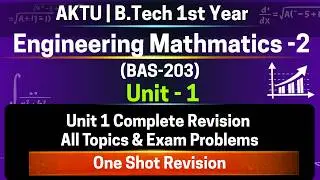 U1L21 Unit 1 Complete Revision | All Topics & Exam Problems | BAS203 | AKTU Sem 2 Eng Maths 2