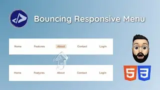 Bouncing Responsive Menu | Customized Dev | Create a Bouncing Responsive Menu using HTML & CSS