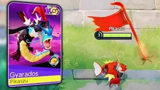 Gyarados Default vs Darkness Style Holowear Comparison - Pokemon Unite