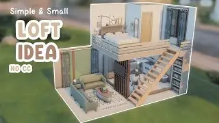 Simple Loft Idea 🤎 Sims 4 Speed Build with Lofi (No Talking)