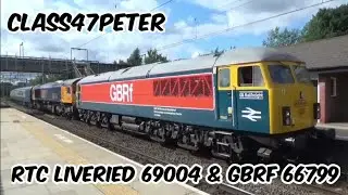 GBRf RTC Liveried 69004 and GBRf 66799 Hauling Empty Coaching Stock | Bescot Stadium, 5Z29