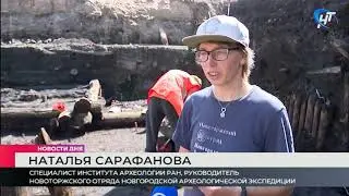 Новгород, раскоп Дмитриевский - 3: найдена печать князя Симеона Гордого