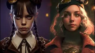 Wednesday in Steampunk style