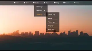 How to Create a Drop Down Menu Using Html & Css | Coding With Nick