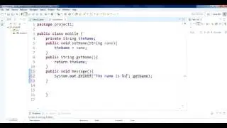 How to use get set in java