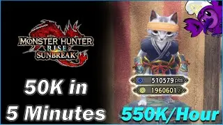 MHRise Sunbreak FASTEST Research Points Farm? 10K Points/Minute