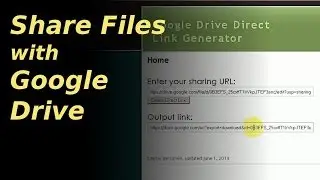 Share Files with Google Drive