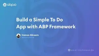 Build a Simple To Do App with ABP Framework [Angular+ Entity Framework Core]