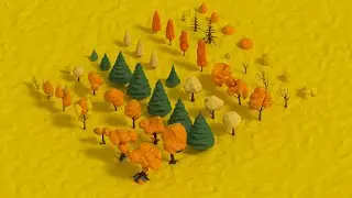 Trees Pack Low-poly