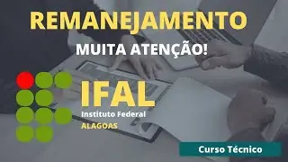 Remanejamento do IFAL 2023 ATENÇÃO!