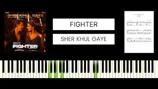 Sher Khul Gaye - Figher (Vishal Shekhar, Benny Dayal, Shilpa Rao) BEST PIANO TUTORIAL